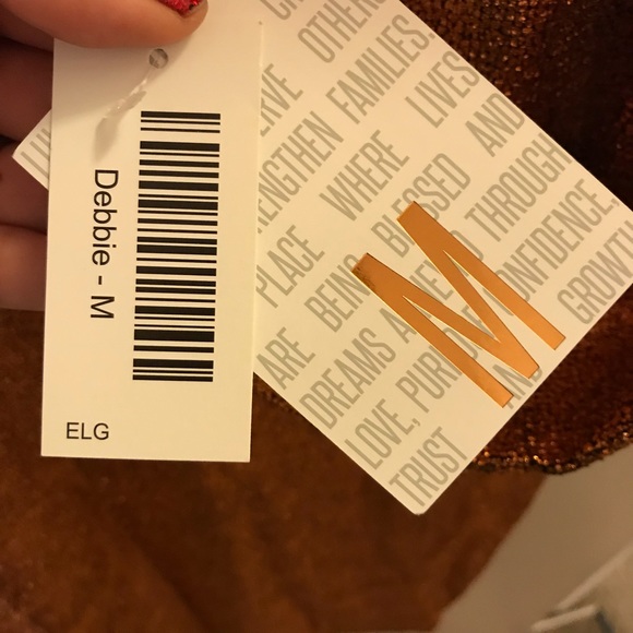 NWT Medium lularoe elegant Debbie - copper - Picture 3 of 4